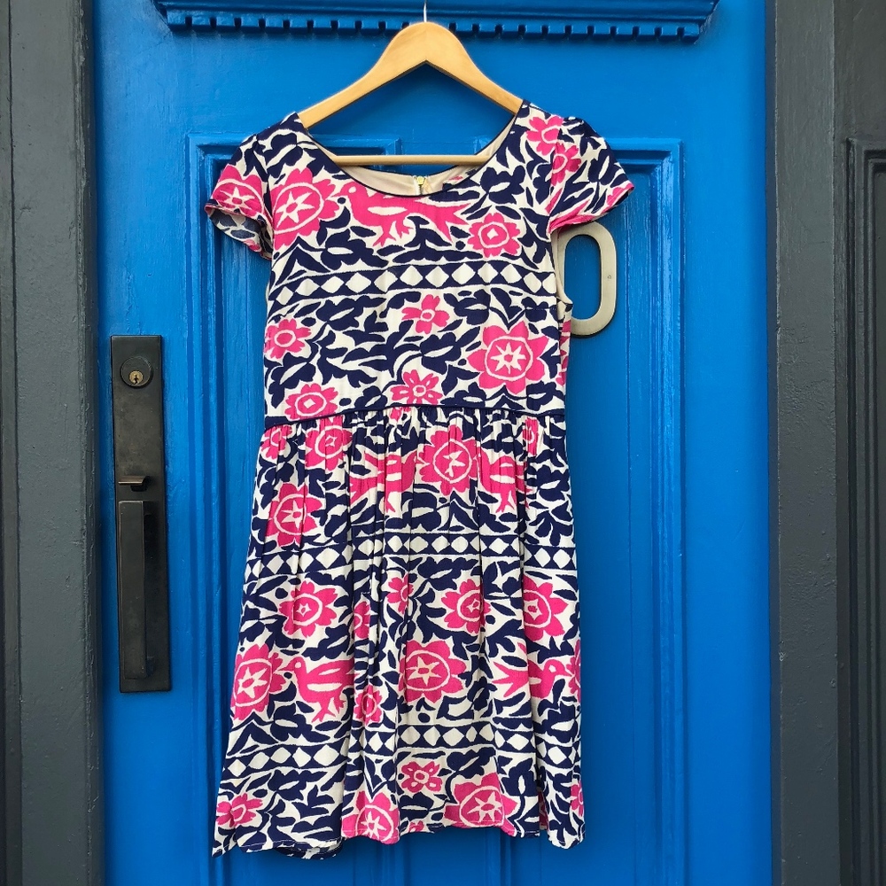 Floral Anthropologie Dress, 4Petite